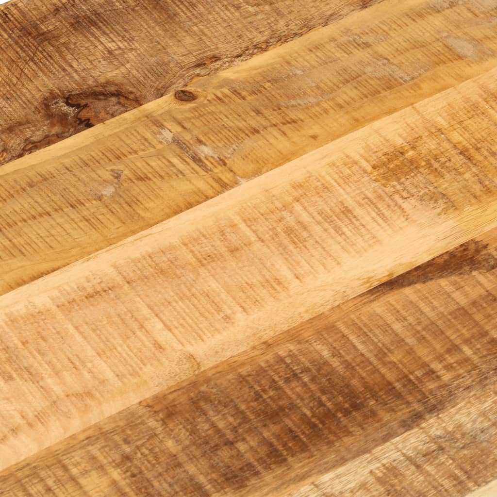 bordplade 110x50x2,5 cm oval massivt ru mangotræ - Image 7