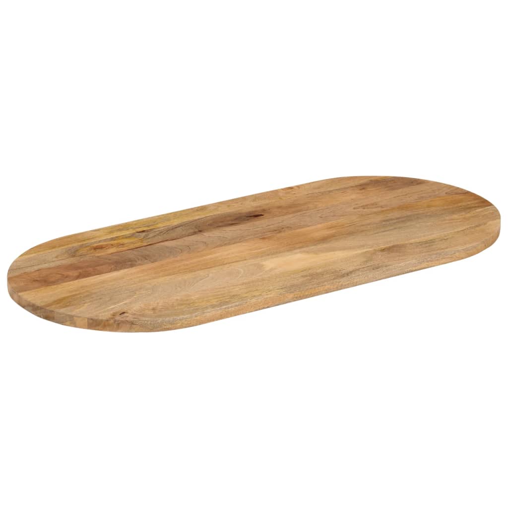 bordplade 110x50x3,8 cm oval massivt mangotræ - Image 2