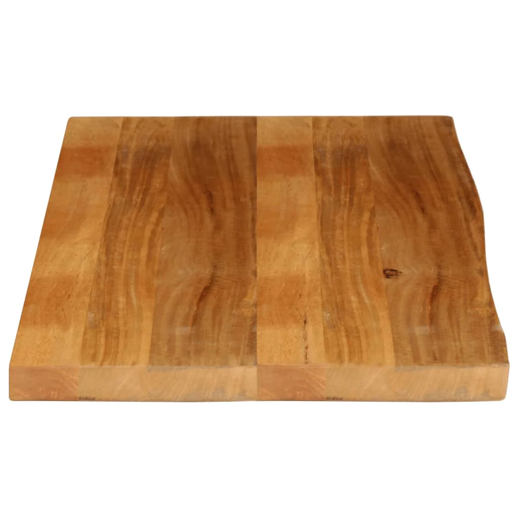 bordplade 110x60x2,5 cm naturlig kant massivt mangotræ - Image 4