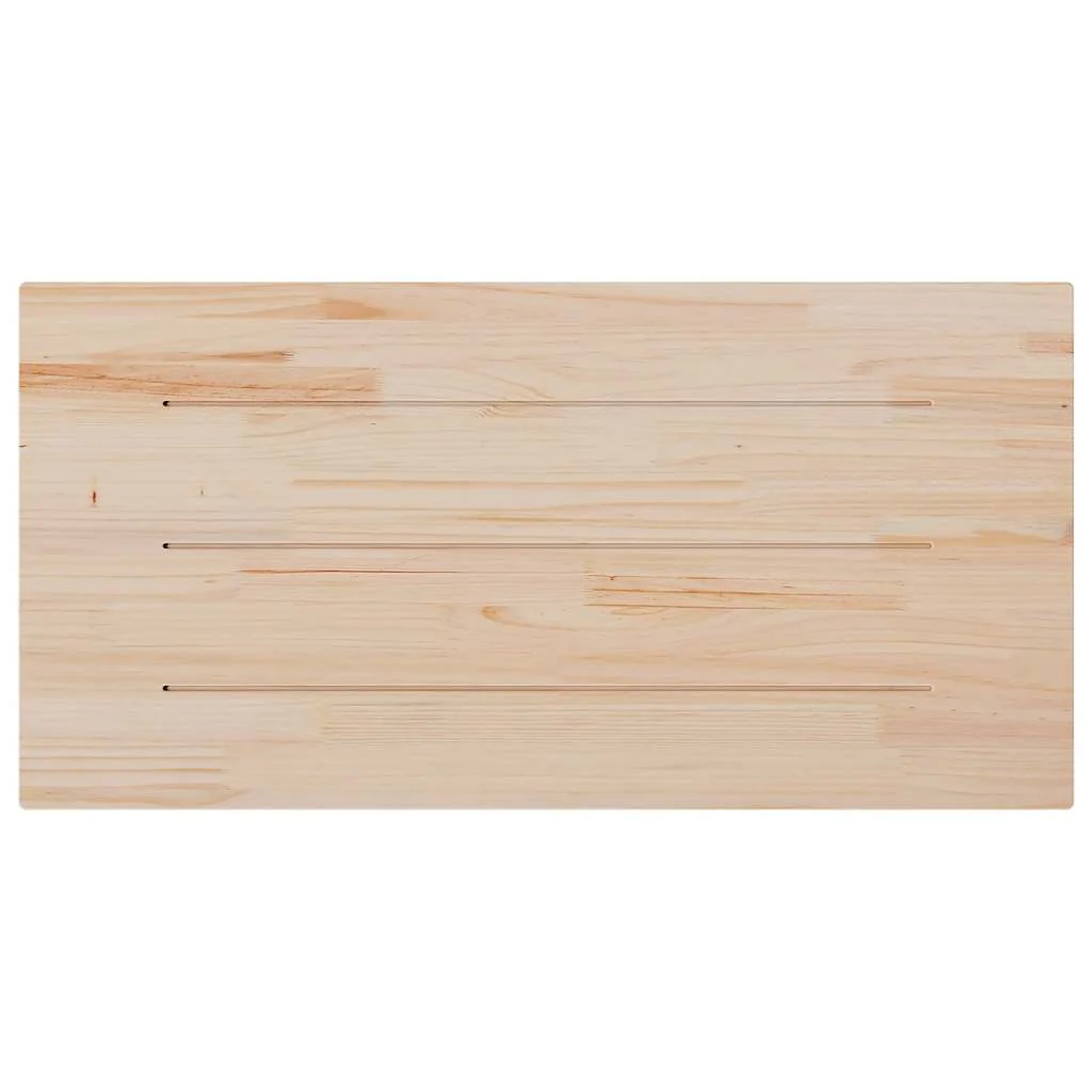 bordplade 110x60x2,5 cm rektangulær massivt fyrretræ - Image 4
