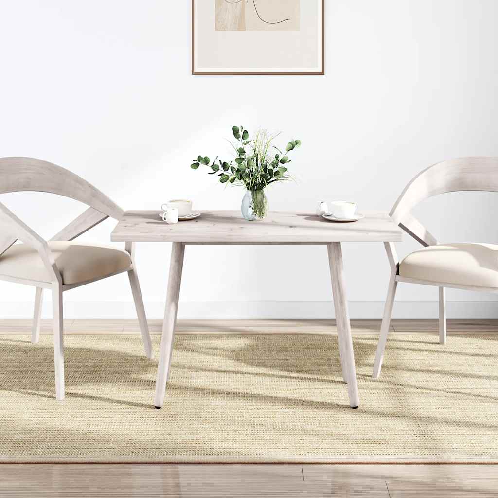 bordplade 110x60x2,5 cm rektangulært massivt fyrretræ hvid - Image 2
