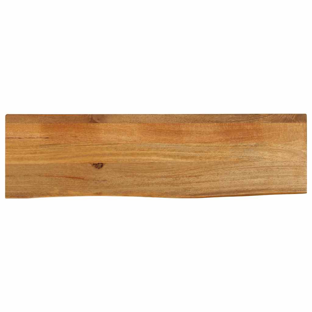 bordplade 120x20x3,8 cm naturlig kant massivt mangotræ