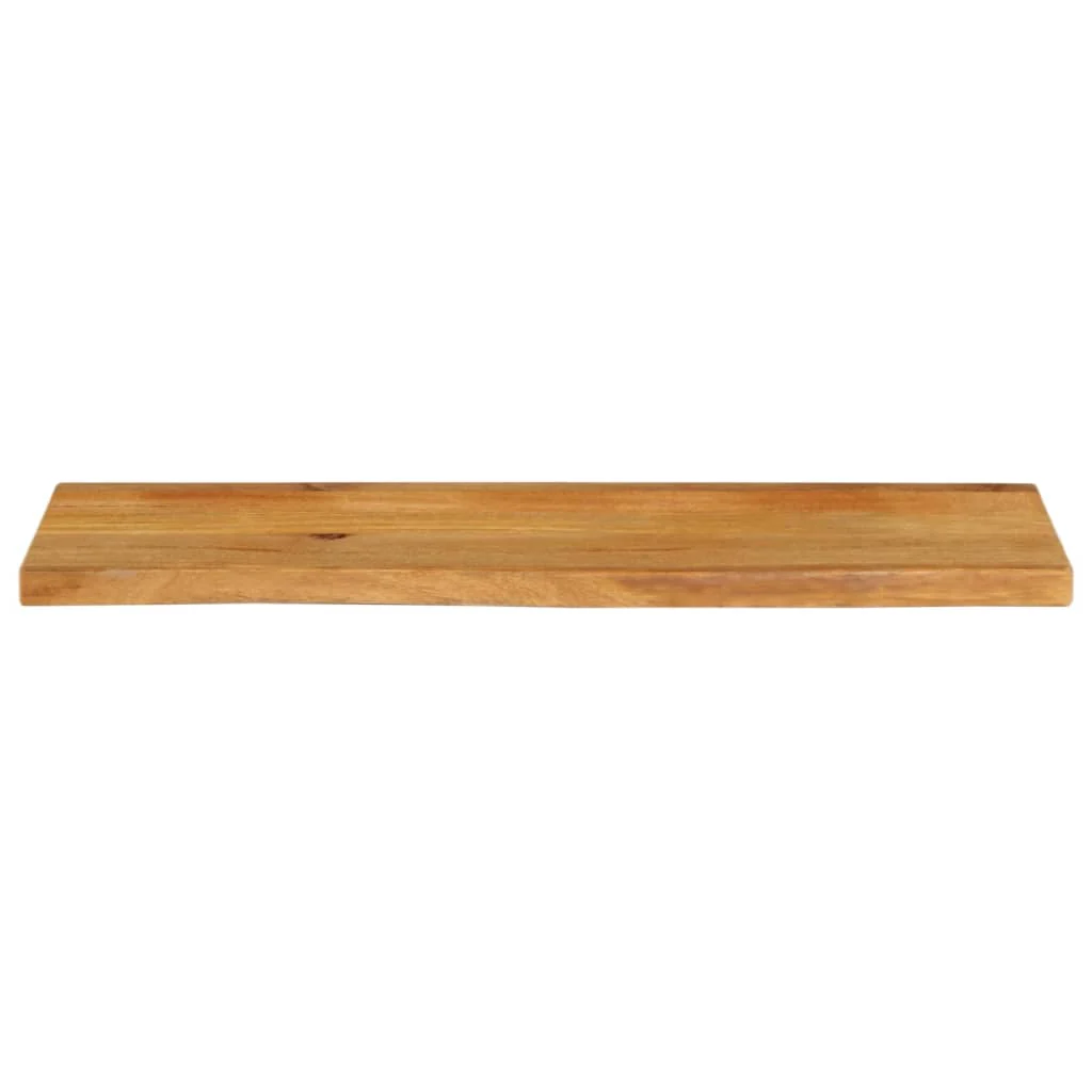 bordplade 120x30x2,5 cm naturlig kant massivt mangotræ - Image 3