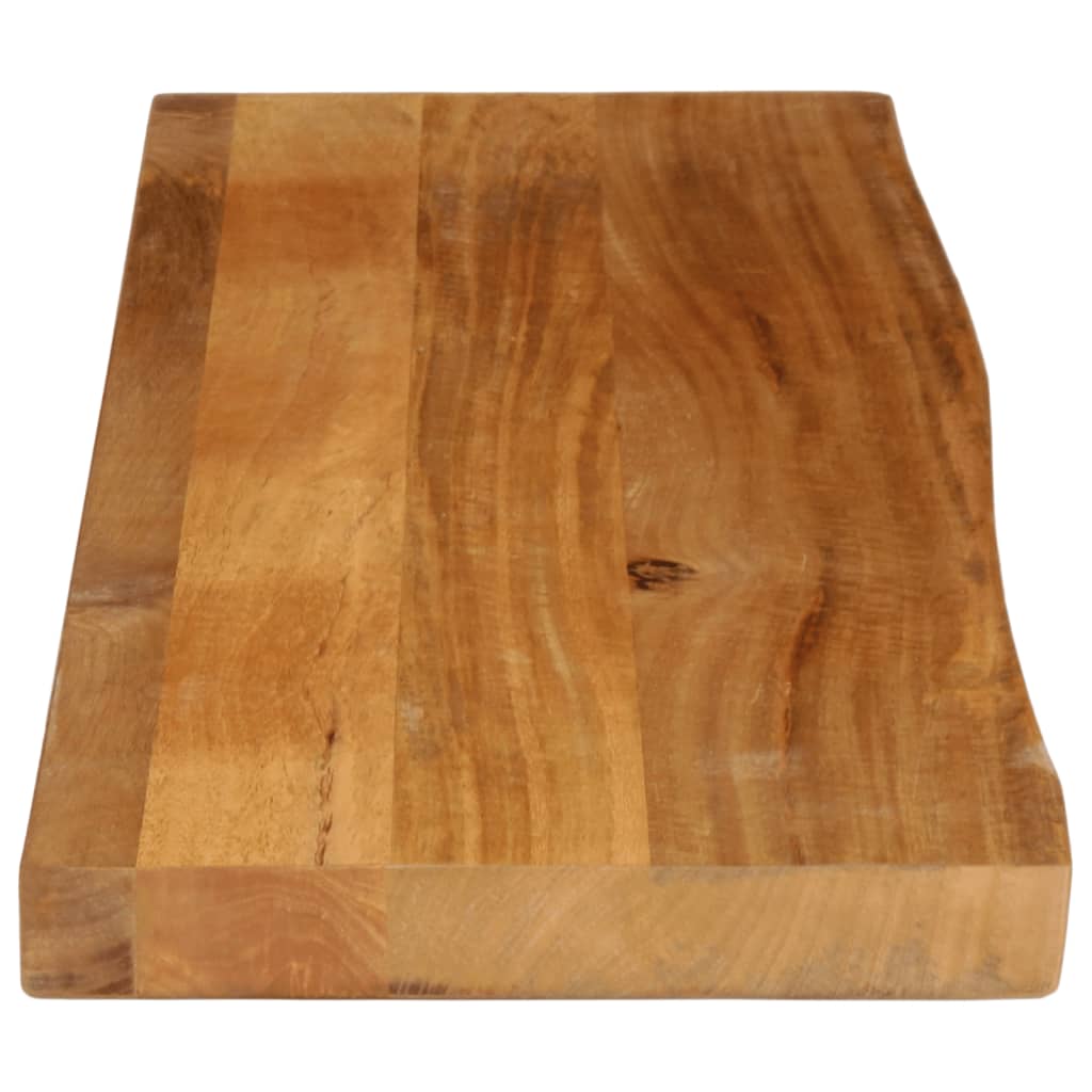 bordplade 120x40x3,8 cm naturlig kant massivt mangotræ - Image 4