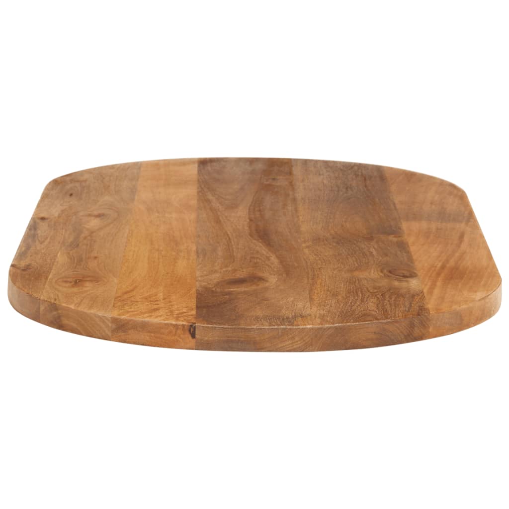 bordplade 120x50x2,5 cm oval massivt mangotræ - Image 4