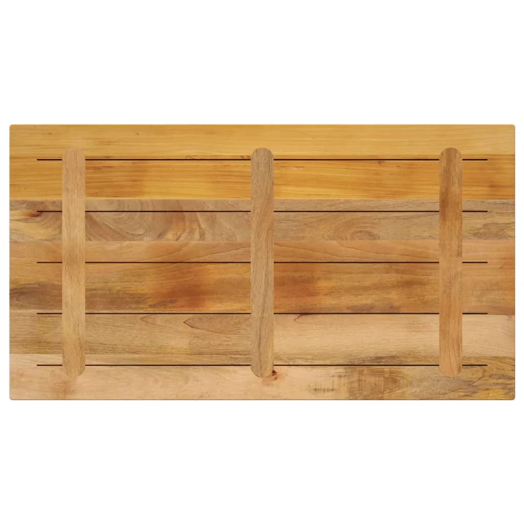 bordplade 120x60x1,5 cm rektangulær massivt ru mangotræ - Image 5