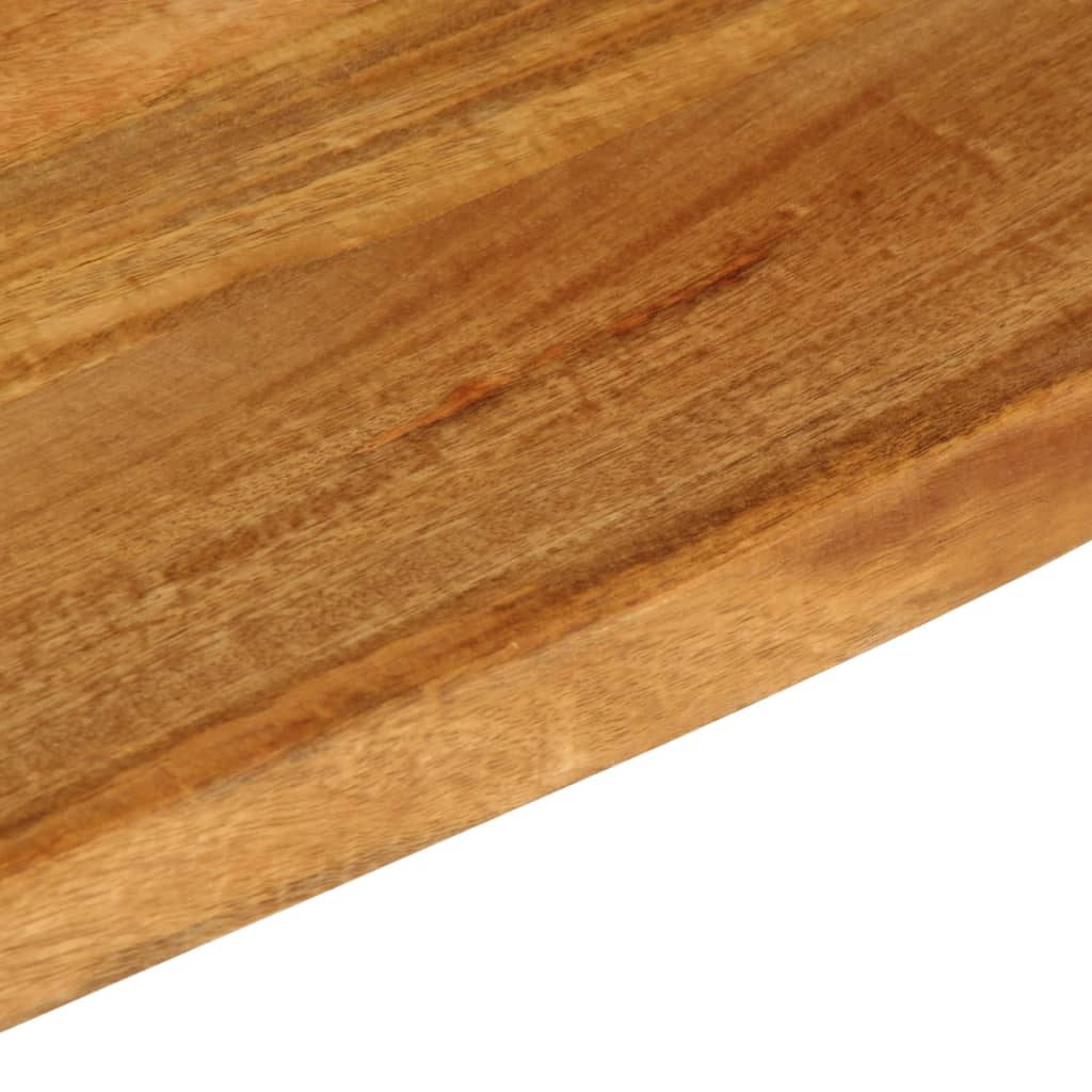 bordplade 120x60x2,5 cm naturlig kant massivt mangotræ - Image 7