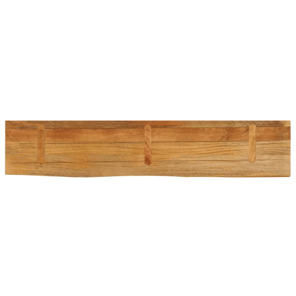 bordplade 140x40x2,5 cm naturlig kant massivt mangotræ - Image 5