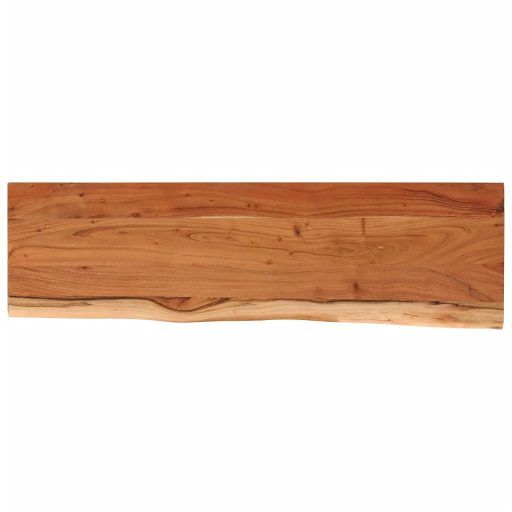 bordplade 140x40x2,5 cm rektangulær massivt akacietræ - Image 2