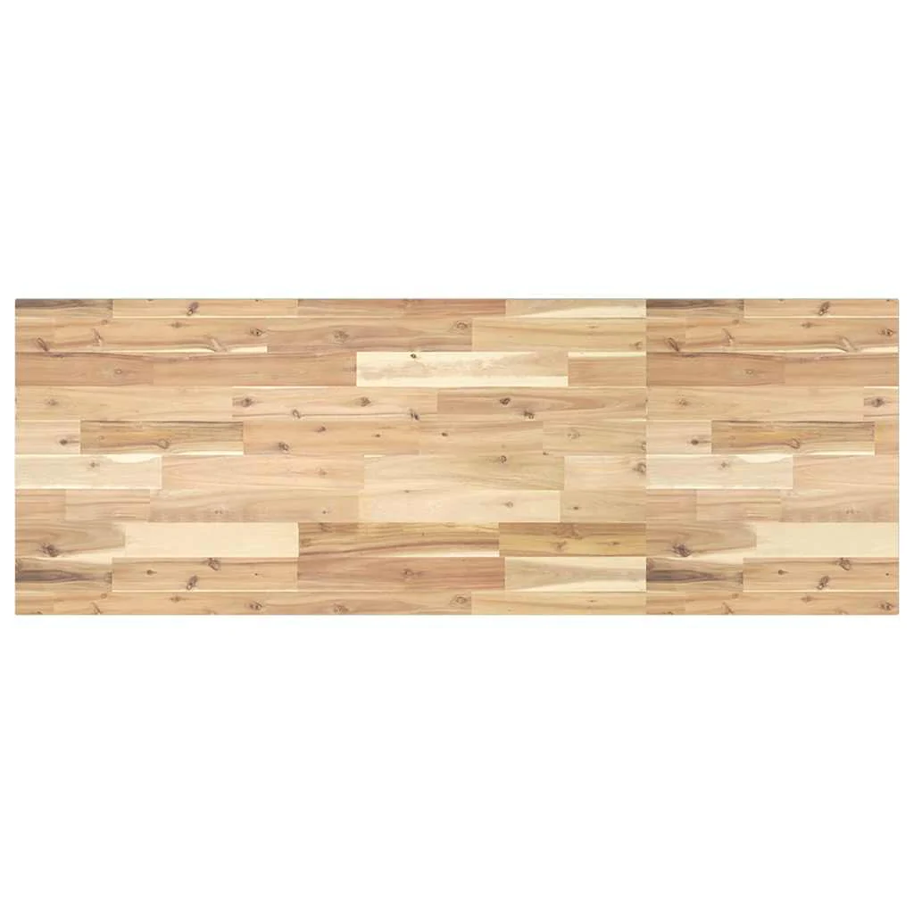 bordplade 140x50x2 cm rektangulær massivt akacietræ - Image 2