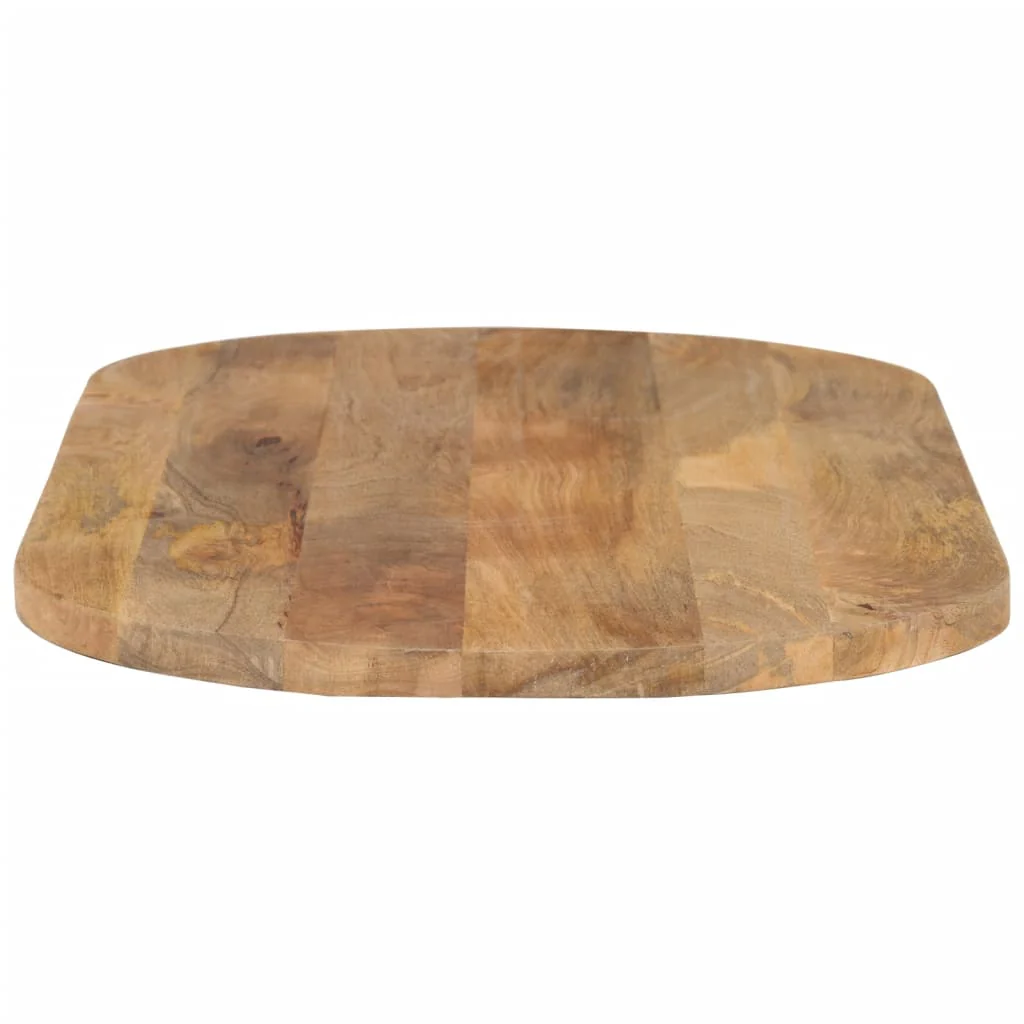 bordplade 140x50x3,8 cm oval massivt mangotræ - Image 4