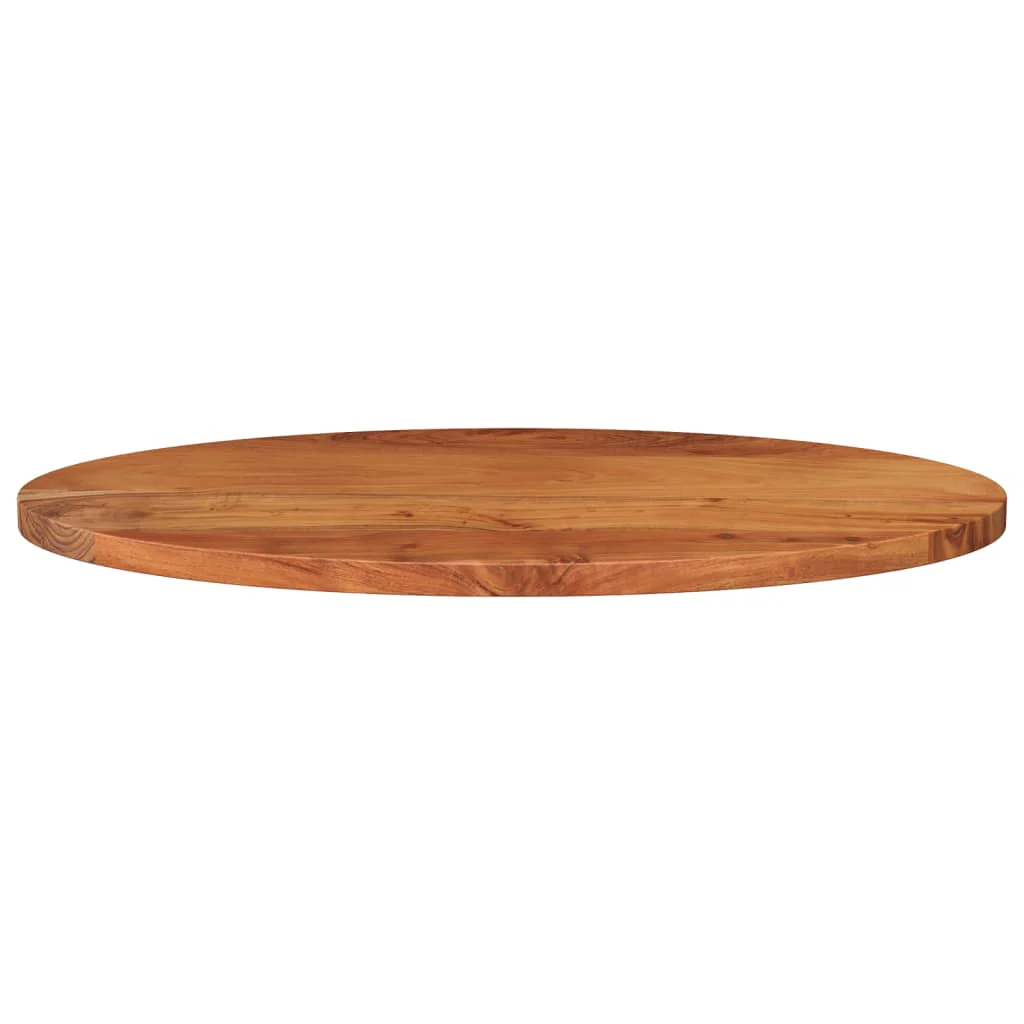 bordplade 140x60x2,5 cm oval massivt akacietræ - Image 3