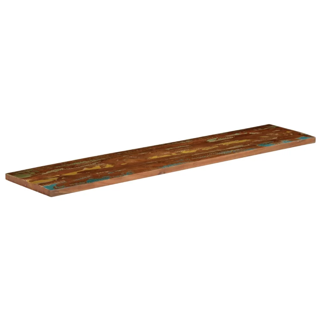 bordplade 180x20x2,5 cm rektangulær massivt genbrugstræ - Image 2