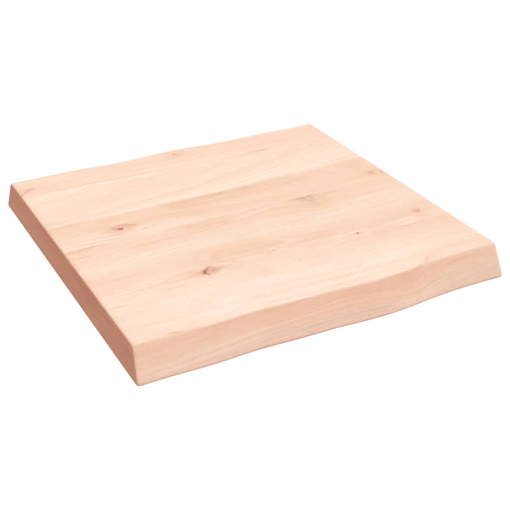 bordplade 40x40x(2-4)cm naturlig kant ubehandlet massivt træ - Image 3
