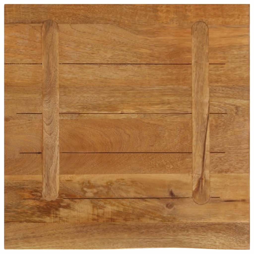 bordplade 40x40x2,5 cm naturlig kant massivt mangotræ - Image 5