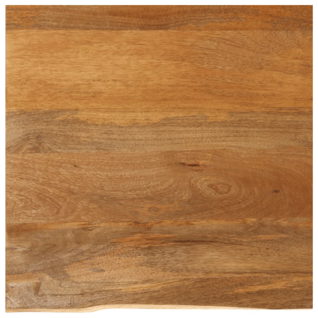bordplade 40x40x3,8 cm naturlig kant massivt mangotræ