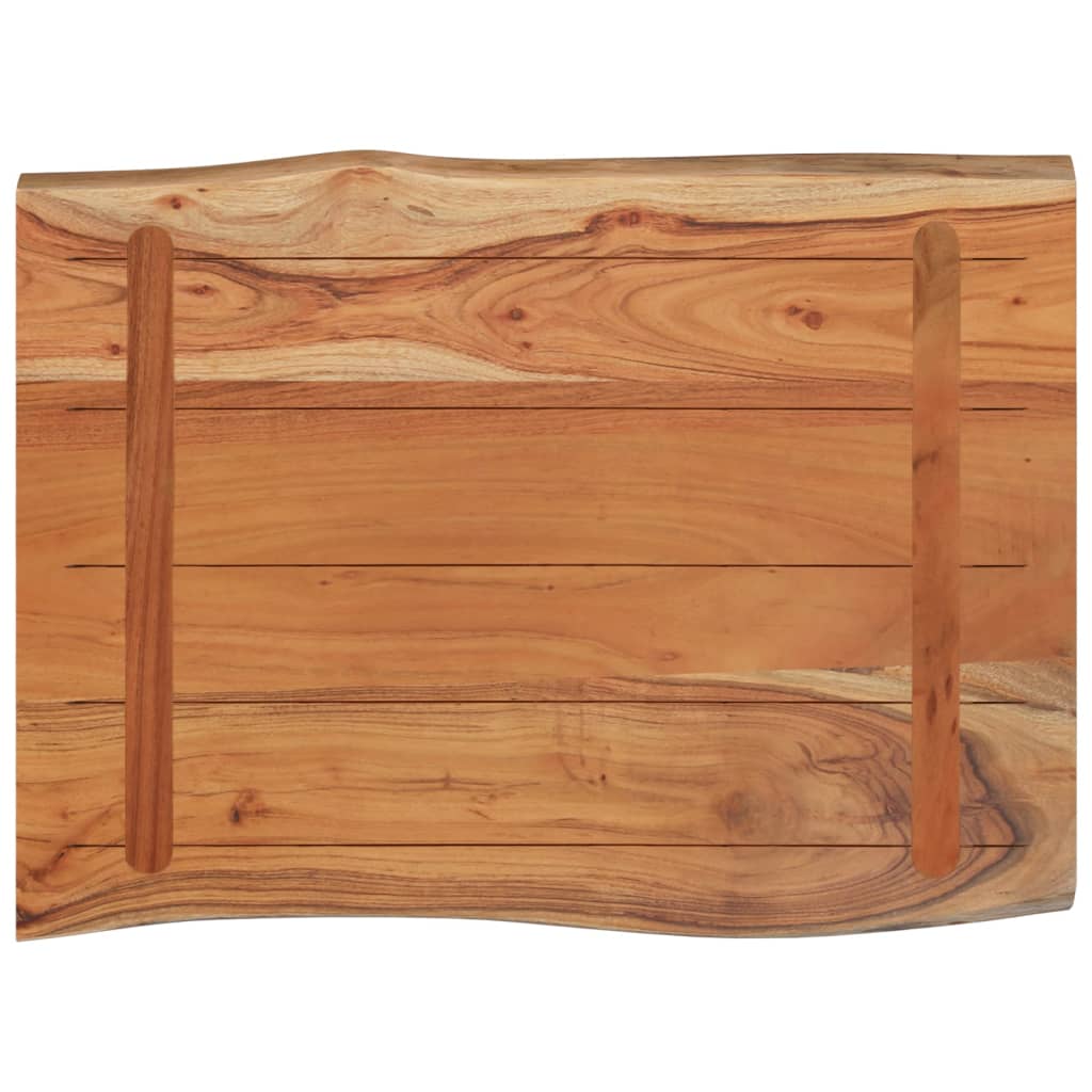 bordplade 50x40x2,5 cm rektangulær massivt akacietræ - Image 4