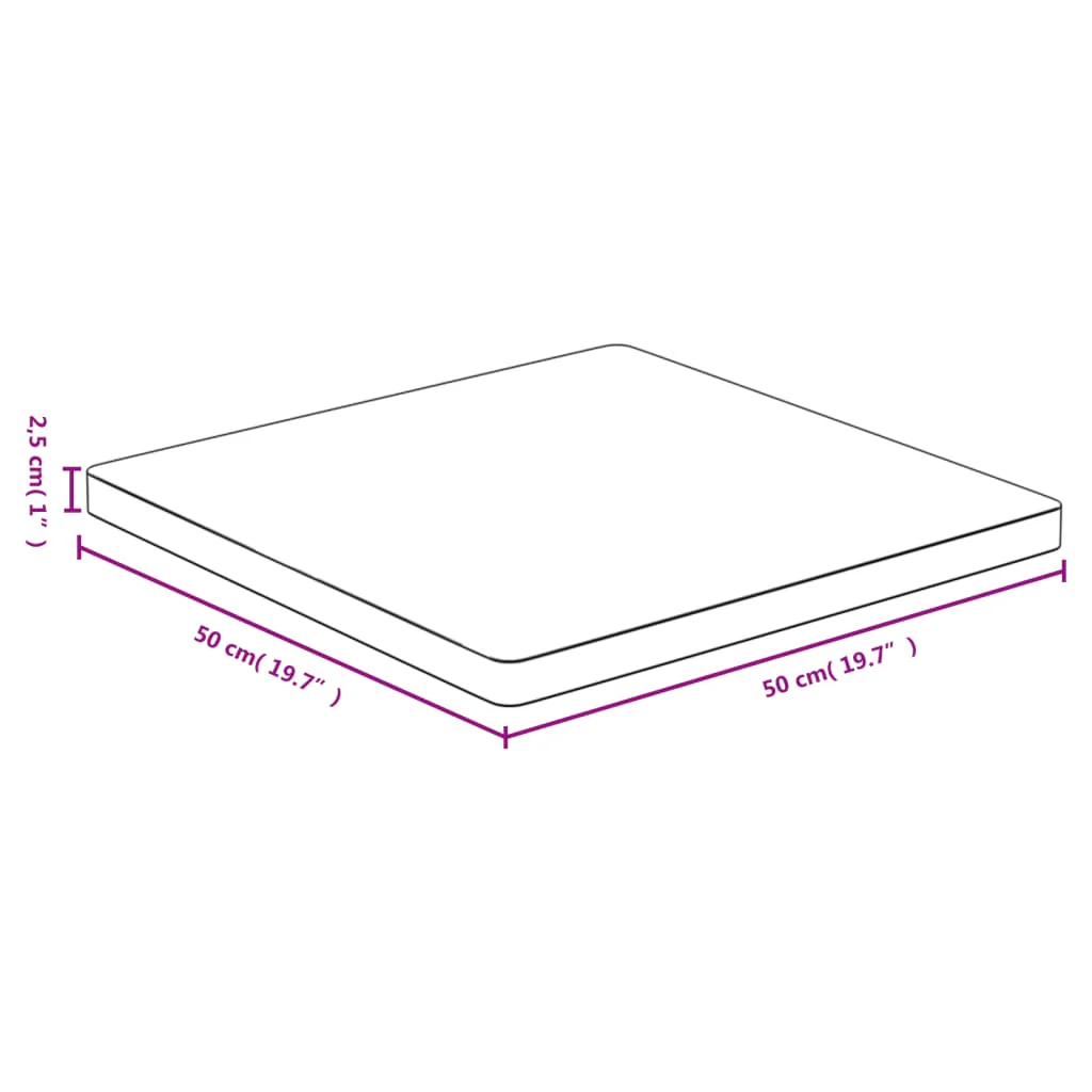 bordplade 50x50x2,5 cm bambus - Image 4