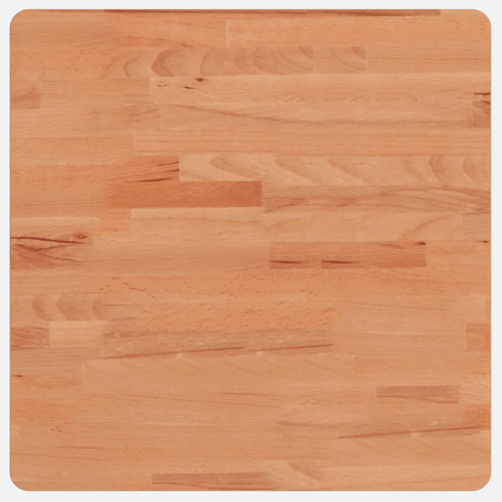 bordplade 50x50x4 cm firkantet massivt bøgetræ - Image 2