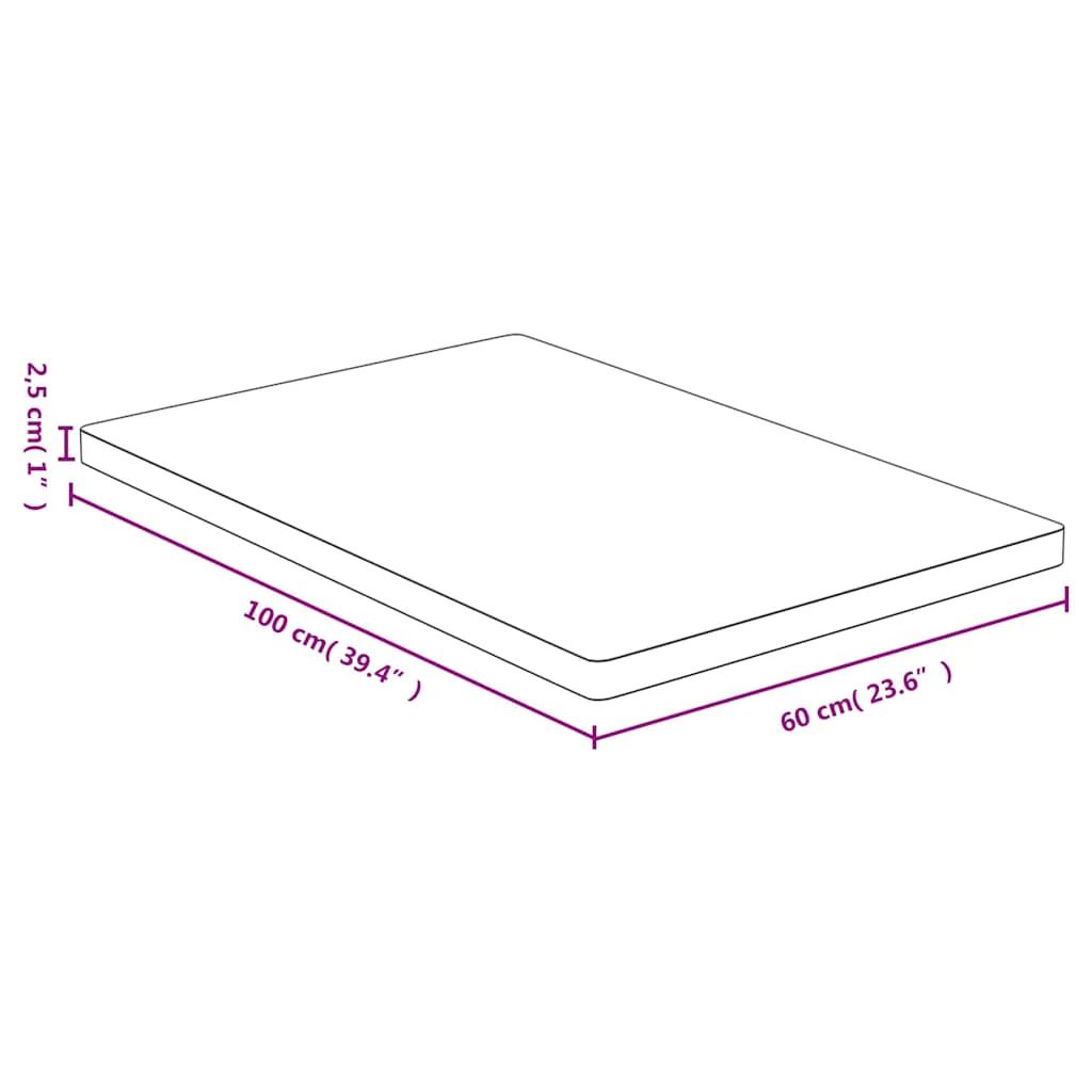 bordplade 60x100x2,5 cm bambus - Image 4
