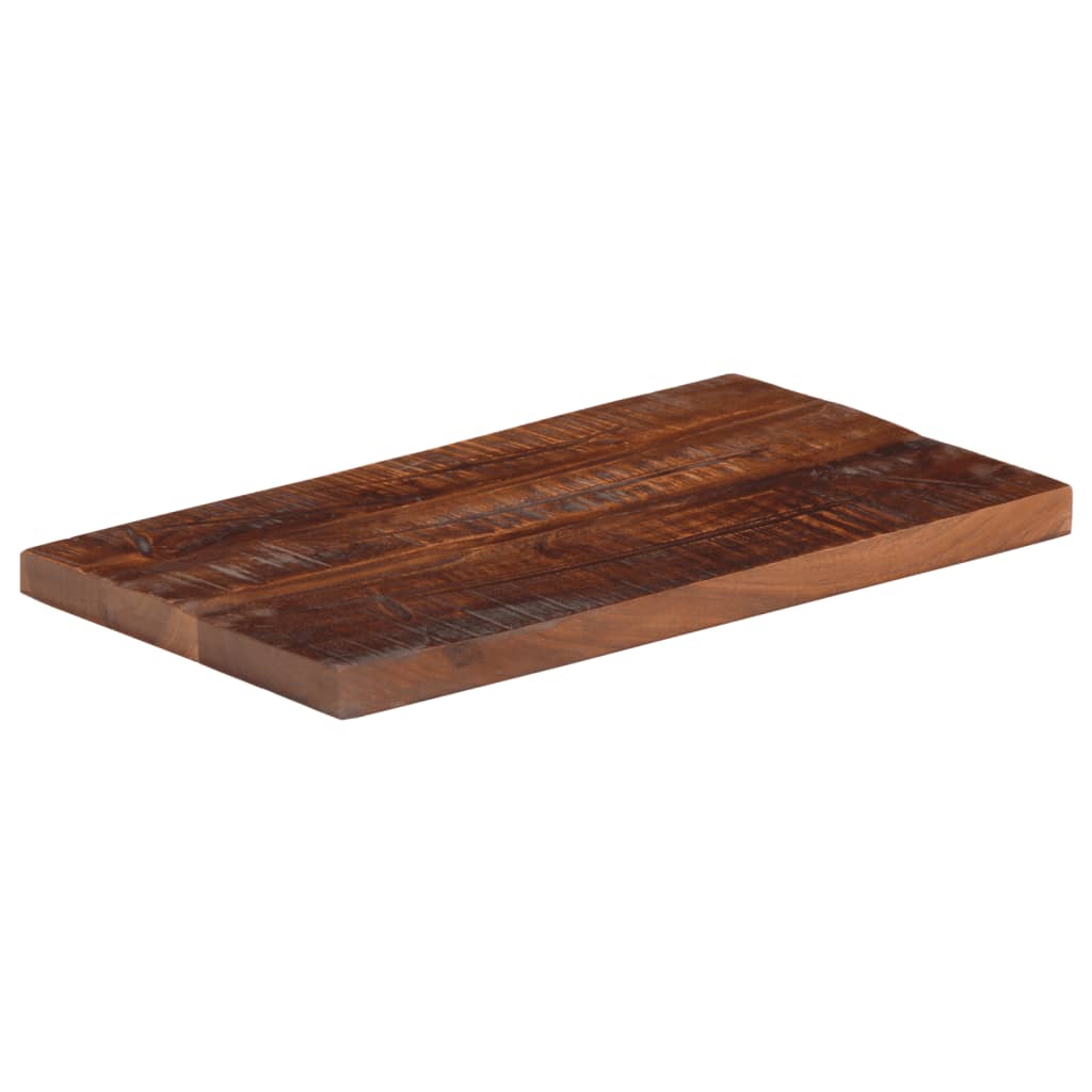 bordplade 60x30x3,8 cm rektangulær massivt genbrugstræ - Image 2