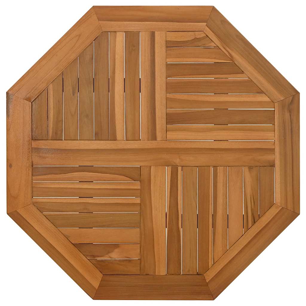 bordplade 60x60x2,5 cm ottekantet massivt teaktræ - Image 2