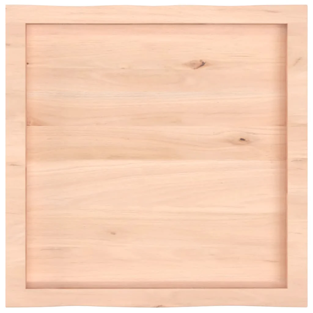 bordplade 60x60x(2-6)cm naturlig kant ubehandlet massivt træ - Image 5