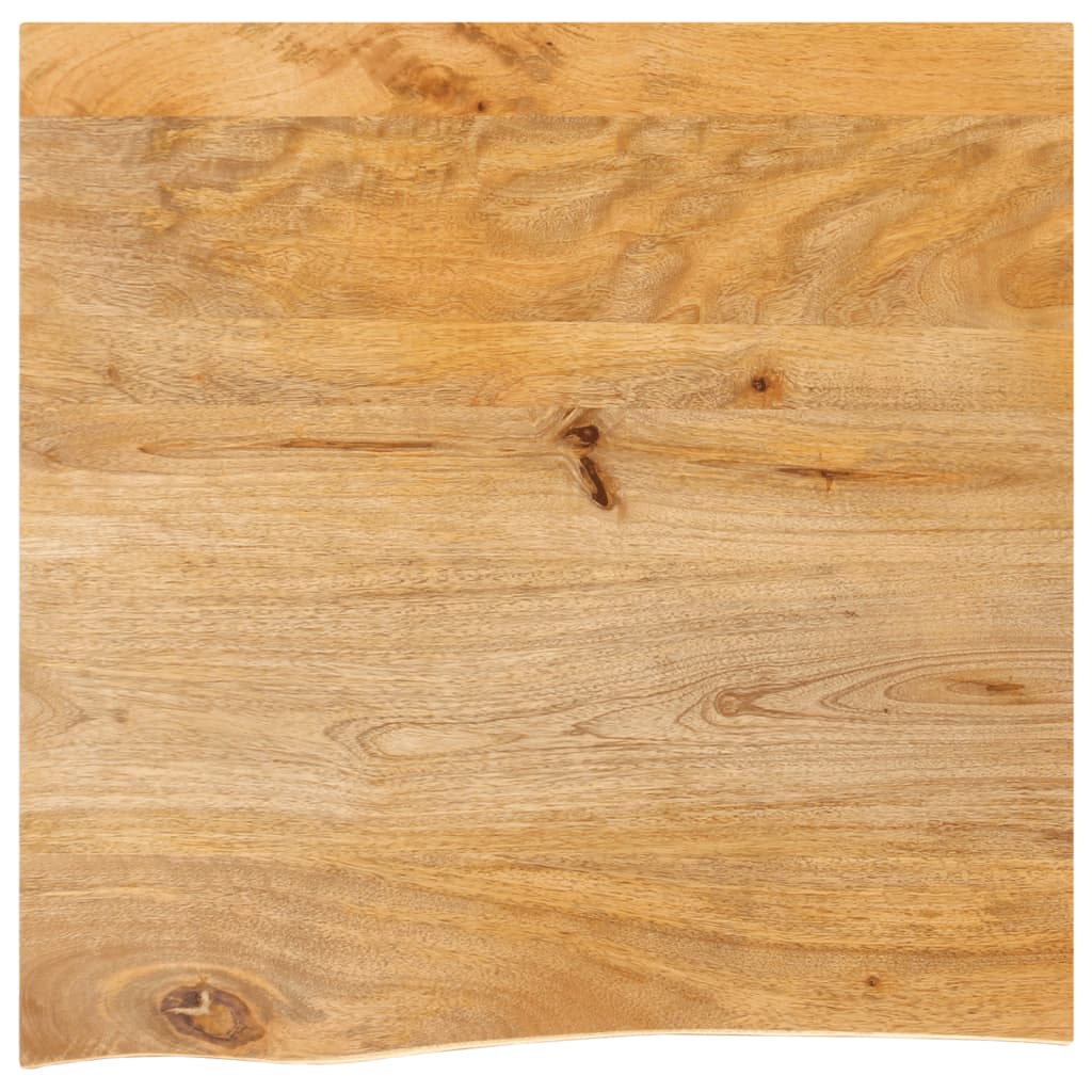 bordplade 60x60x3,8 cm naturlig kant massivt mangotræ