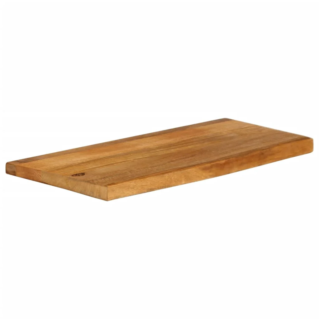 bordplade 70x20x3,8 cm naturlig kant massivt mangotræ - Image 2
