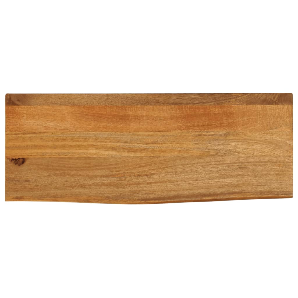 bordplade 70x30x3,8 cm naturlig kant massivt mangotræ