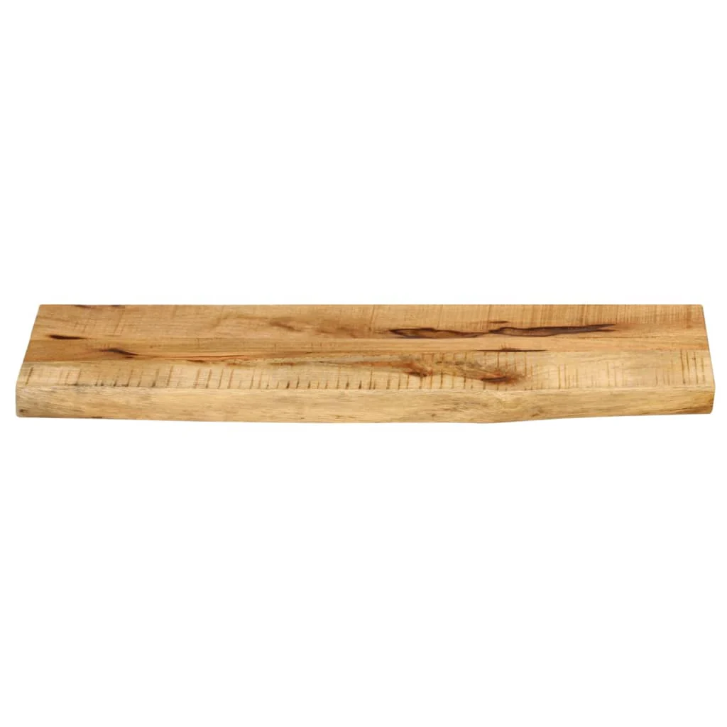 bordplade 70x40x2,5 cm naturlig kant massivt ru mangotræ - Image 3