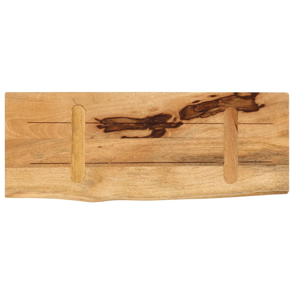 bordplade 70x40x3,8 cm naturlig kant massivt ru mangotræ - Image 5