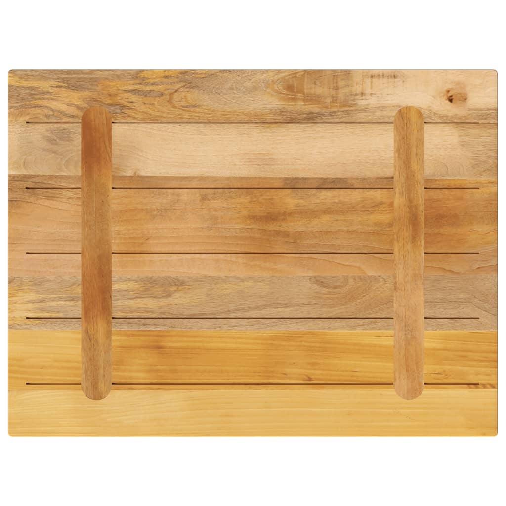bordplade 70x60x1,5 cm rektangulær massivt ru mangotræ - Image 5