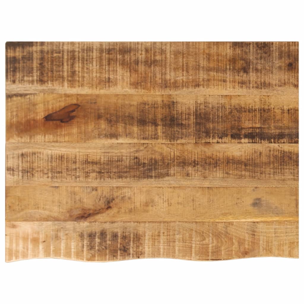 bordplade 70x60x2,5 cm naturlig kant massivt ru mangotræ