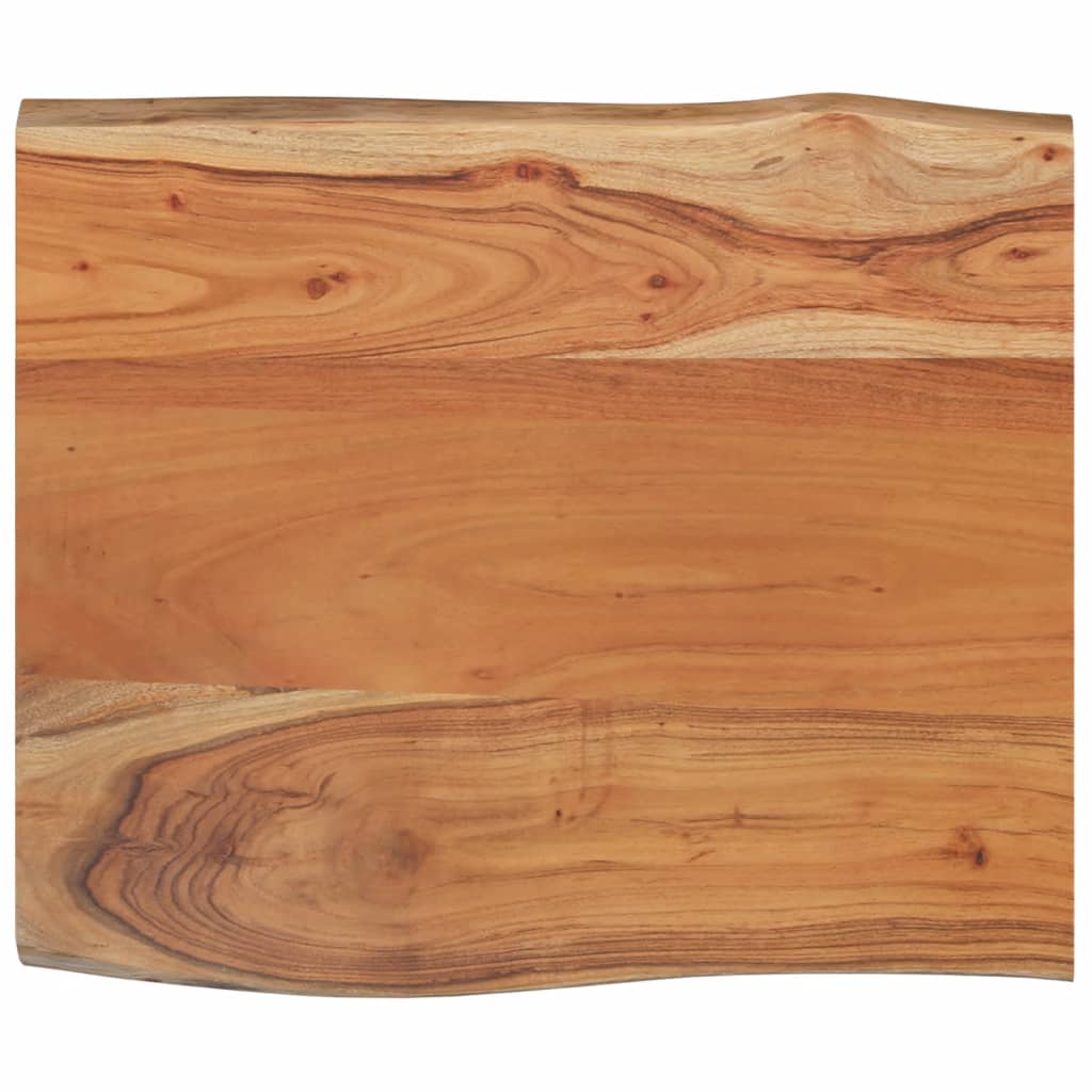 bordplade 70x60x2,5 cm rektangulær massivt akacietræ - Image 3