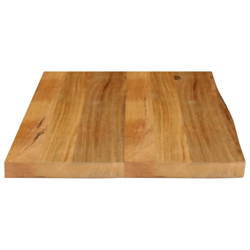 bordplade 70x60x3,8 cm naturlig kant massivt mangotræ - Image 4