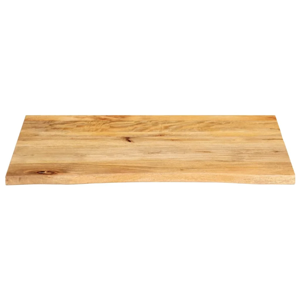 bordplade 70x60x3,8 cm naturlig kant massivt mangotræ - Image 3