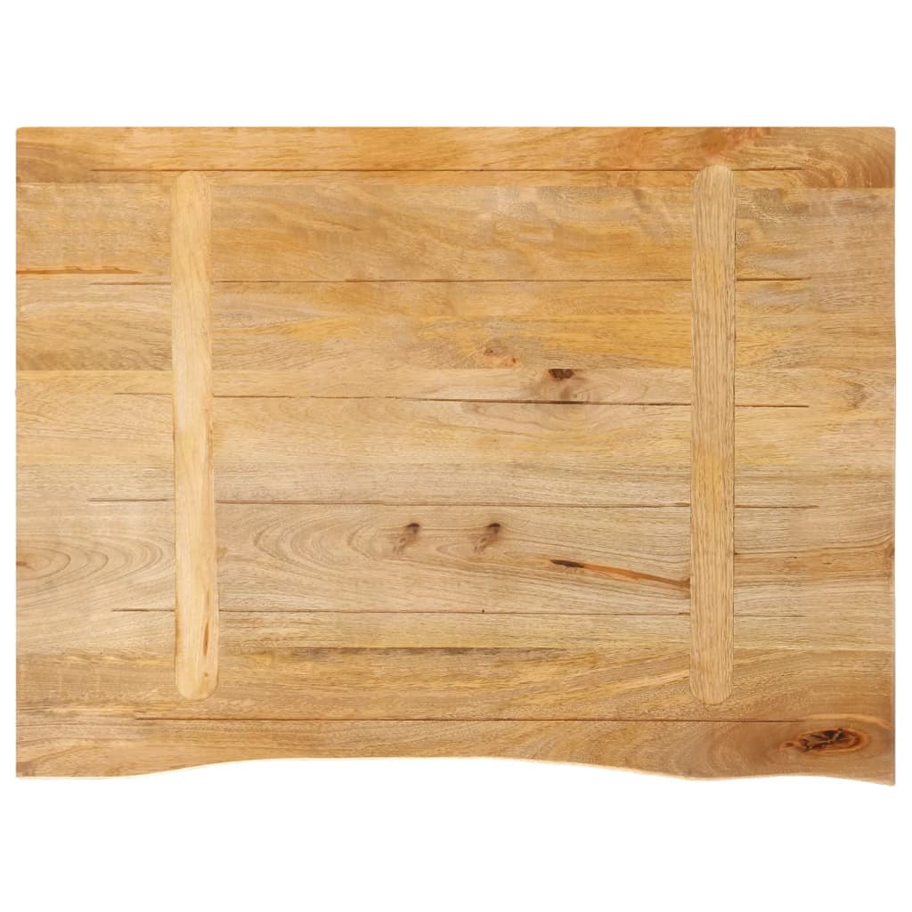 bordplade 70x60x3,8 cm naturlig kant massivt mangotræ - Image 5