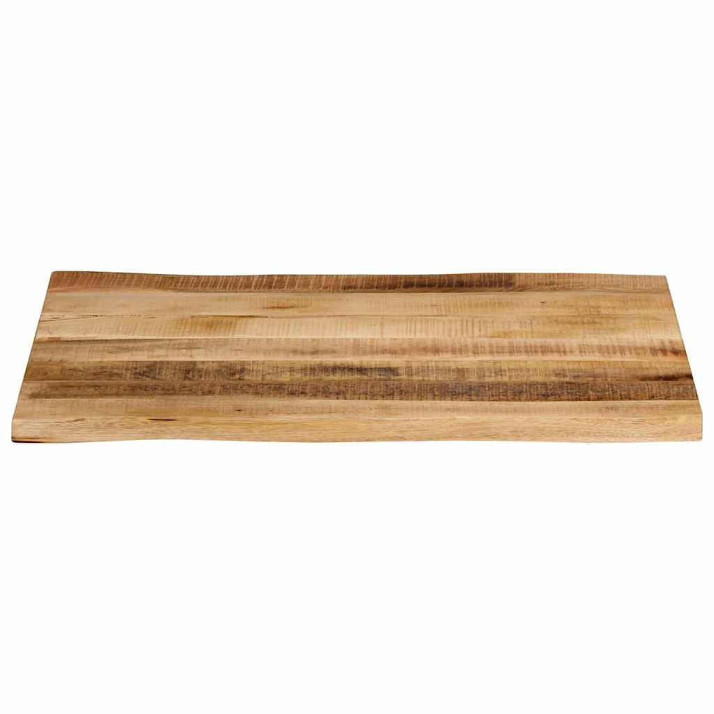 bordplade 70x60x3,8 cm naturlig kant massivt ru mangotræ - Image 3