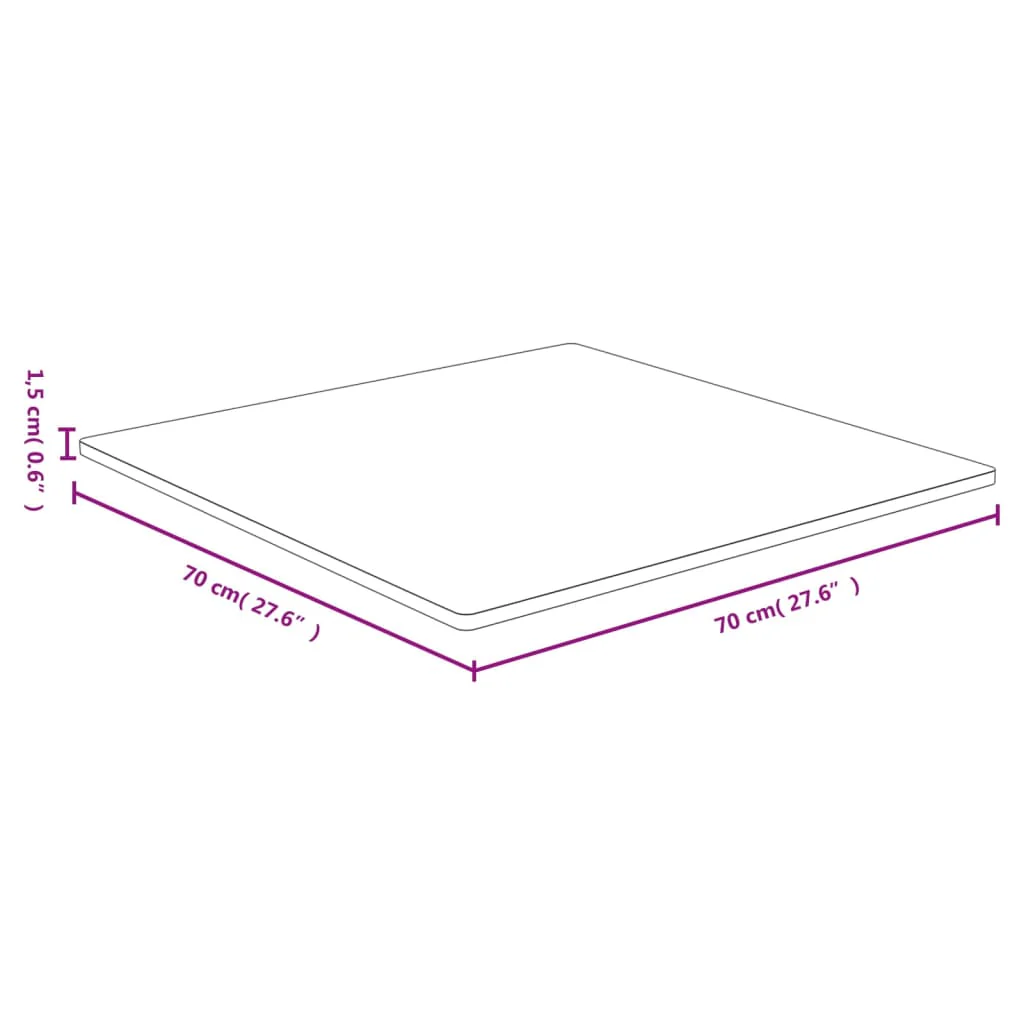 bordplade 70x70x1,5 cm bambus - Image 4