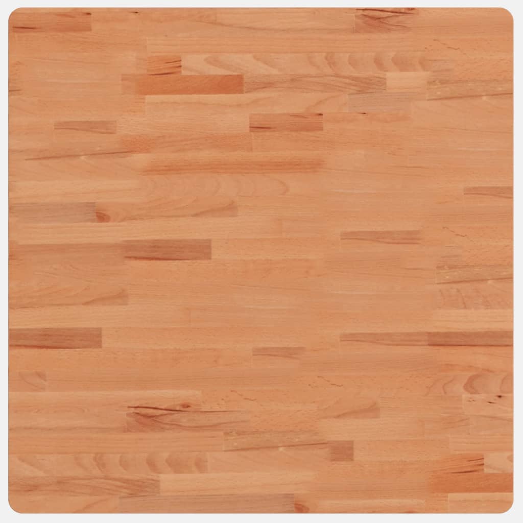 bordplade 70x70x1,5 cm firkantet massivt bøgetræ - Image 2