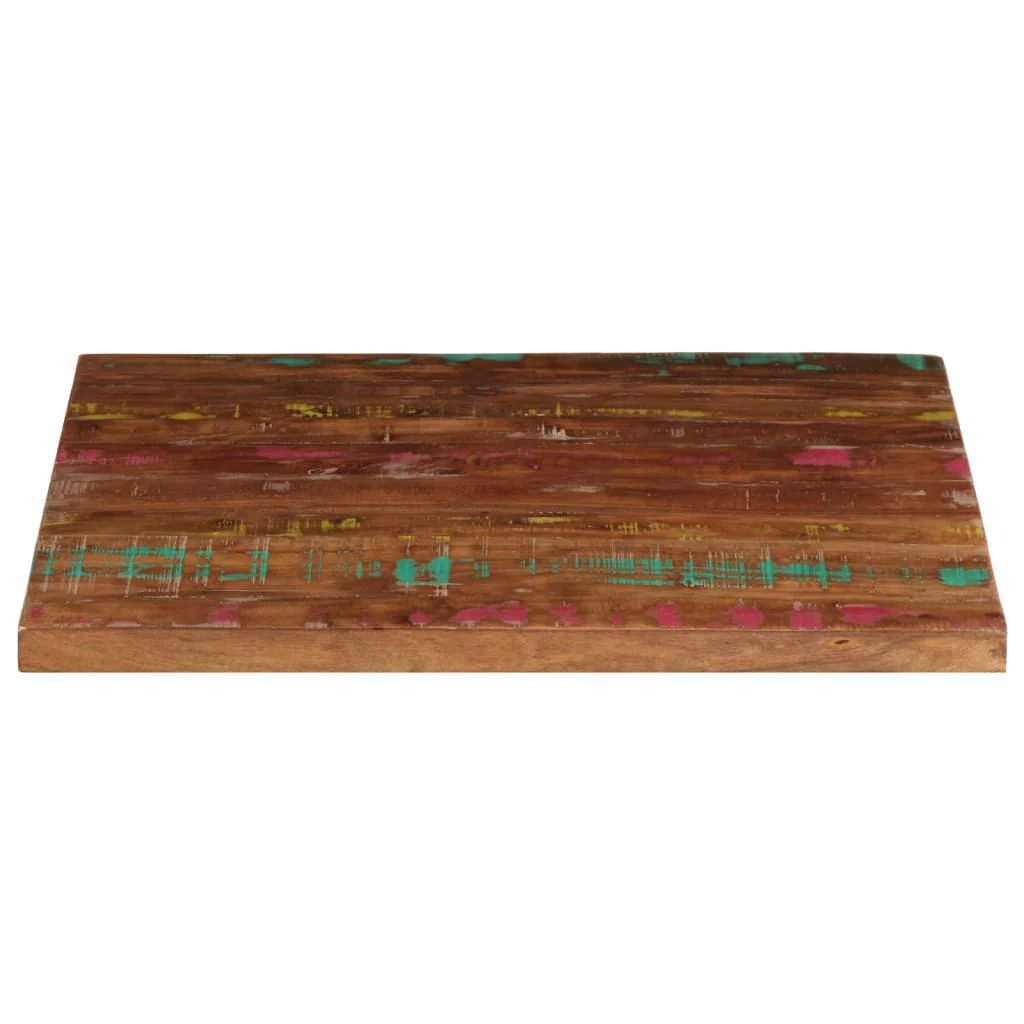 bordplade 70x70x1,5 cm firkantet massivt genbrugstræ - Image 3