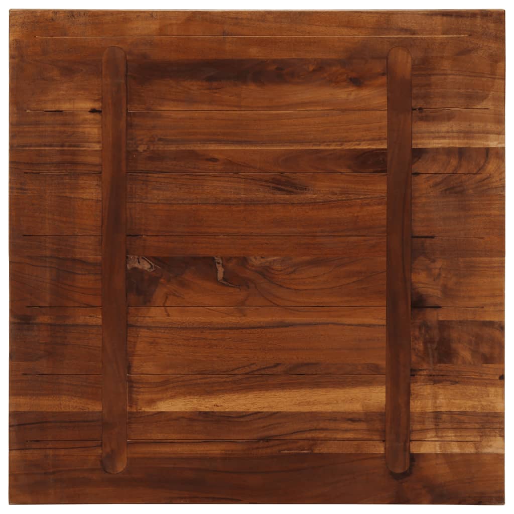 bordplade 70x70x1,5 cm firkantet massivt genbrugstræ - Image 5