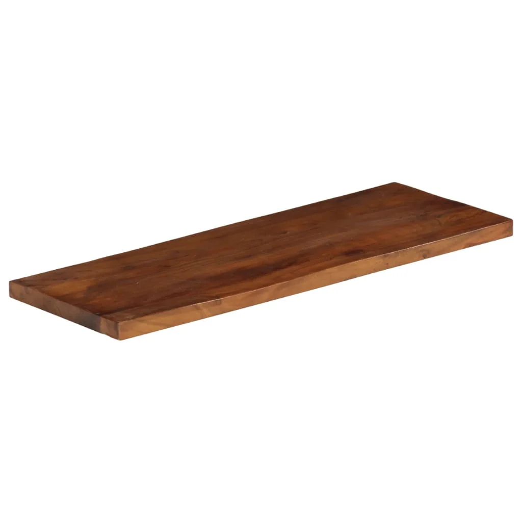 bordplade 80x20x3,8 cm rektangulær massivt genbrugstræ - Image 2