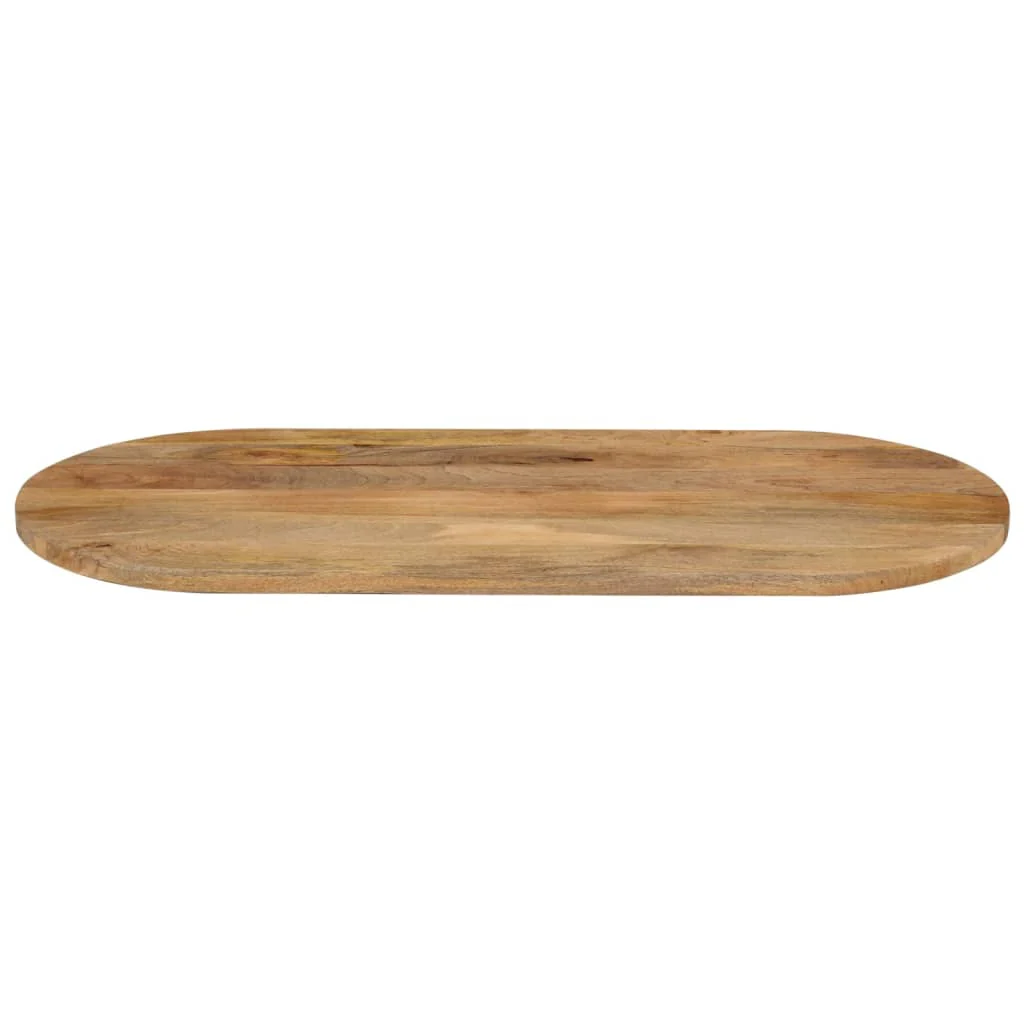 bordplade 80x40x2,5 cm oval massivt mangotræ - Image 3