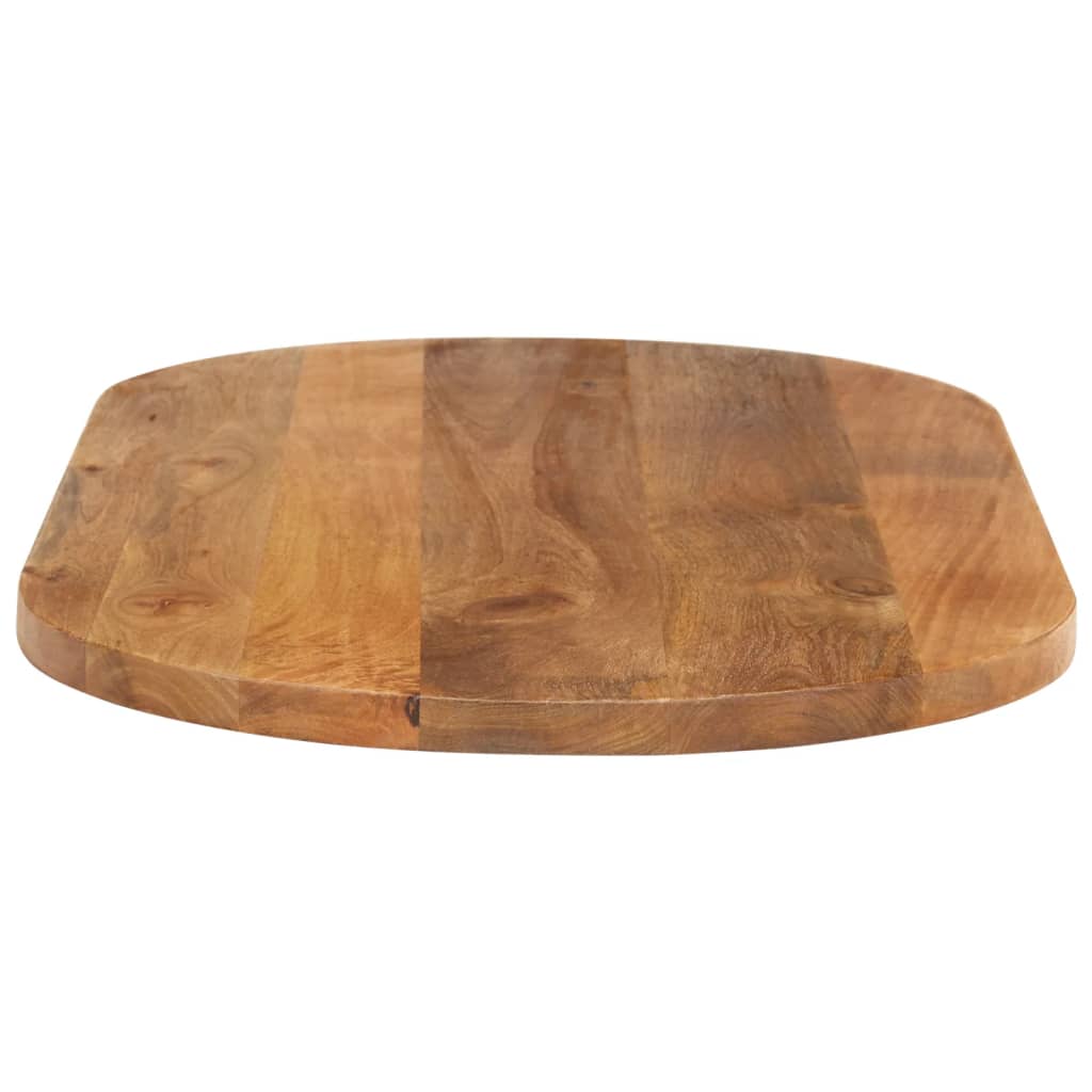 bordplade 80x40x2,5 cm oval massivt mangotræ - Image 4