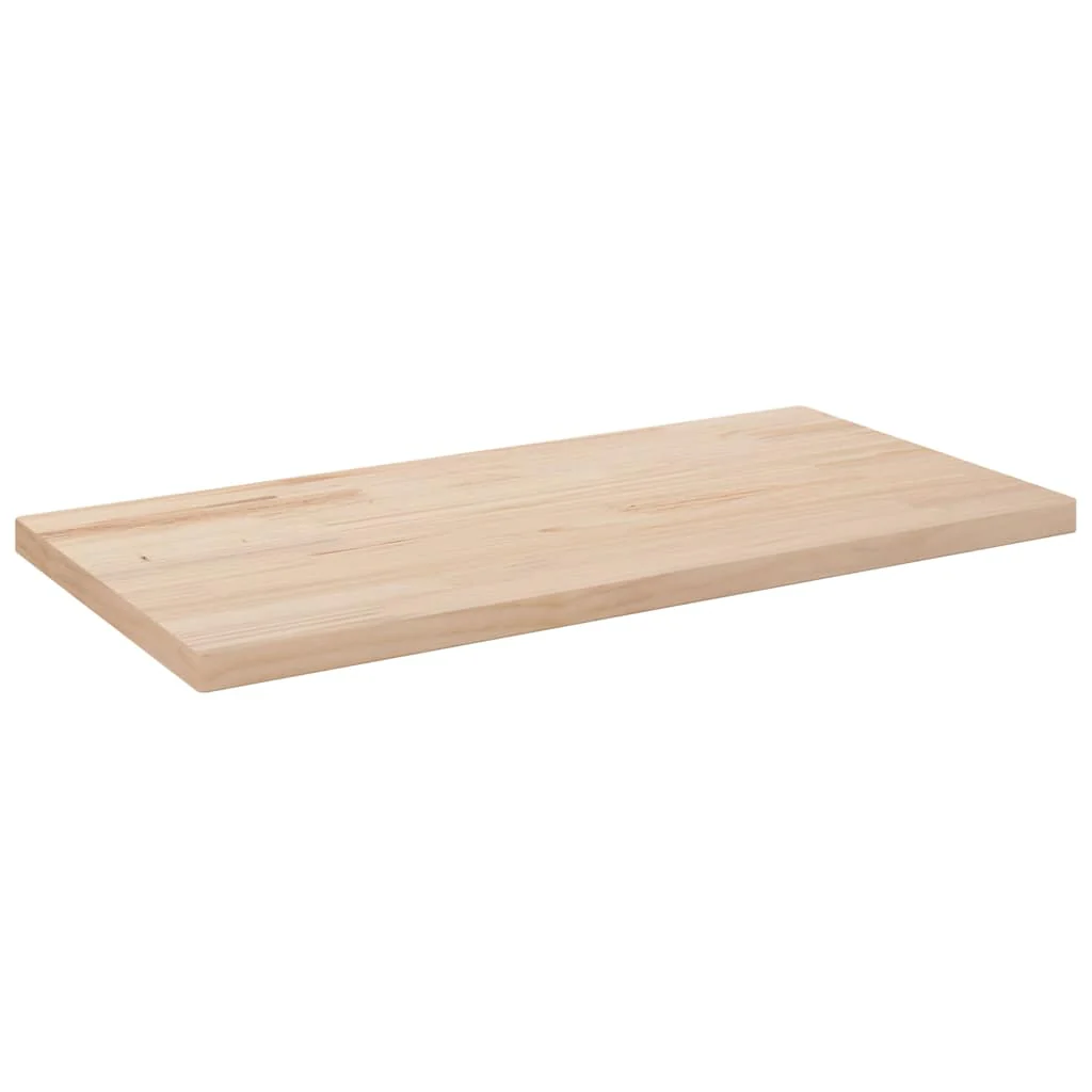 bordplade 80x40x2,5 cm rektangulær massivt fyrretræ
