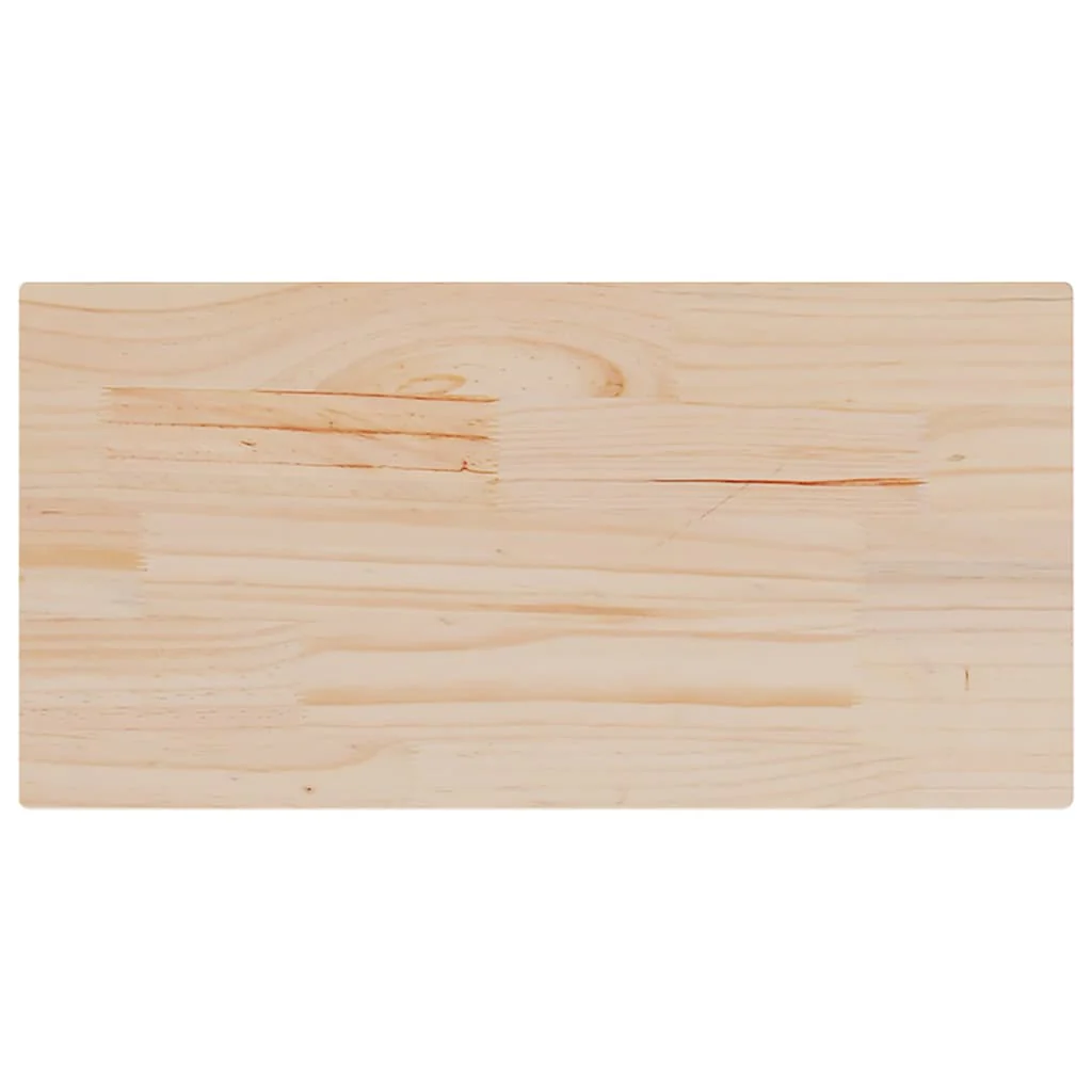 bordplade 80x40x2,5 cm rektangulær massivt fyrretræ - Image 5