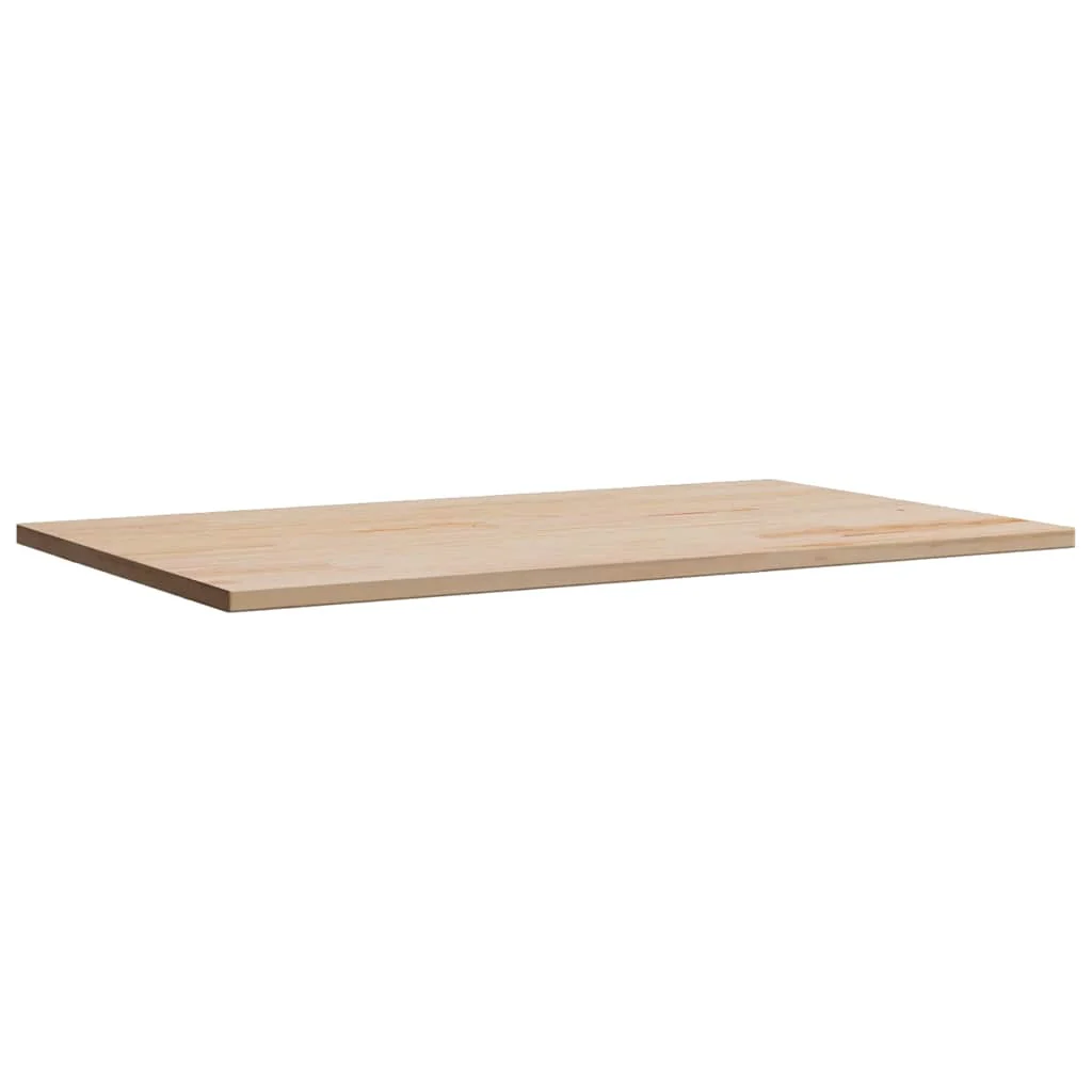 bordplade 80x50x2,5 cm rektangulær massivt fyrretræ - Image 4