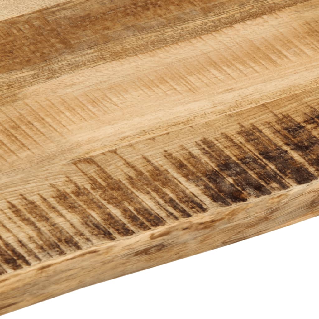 bordplade 80x60x3,8 cm naturlig kant massivt ru mangotræ - Image 7